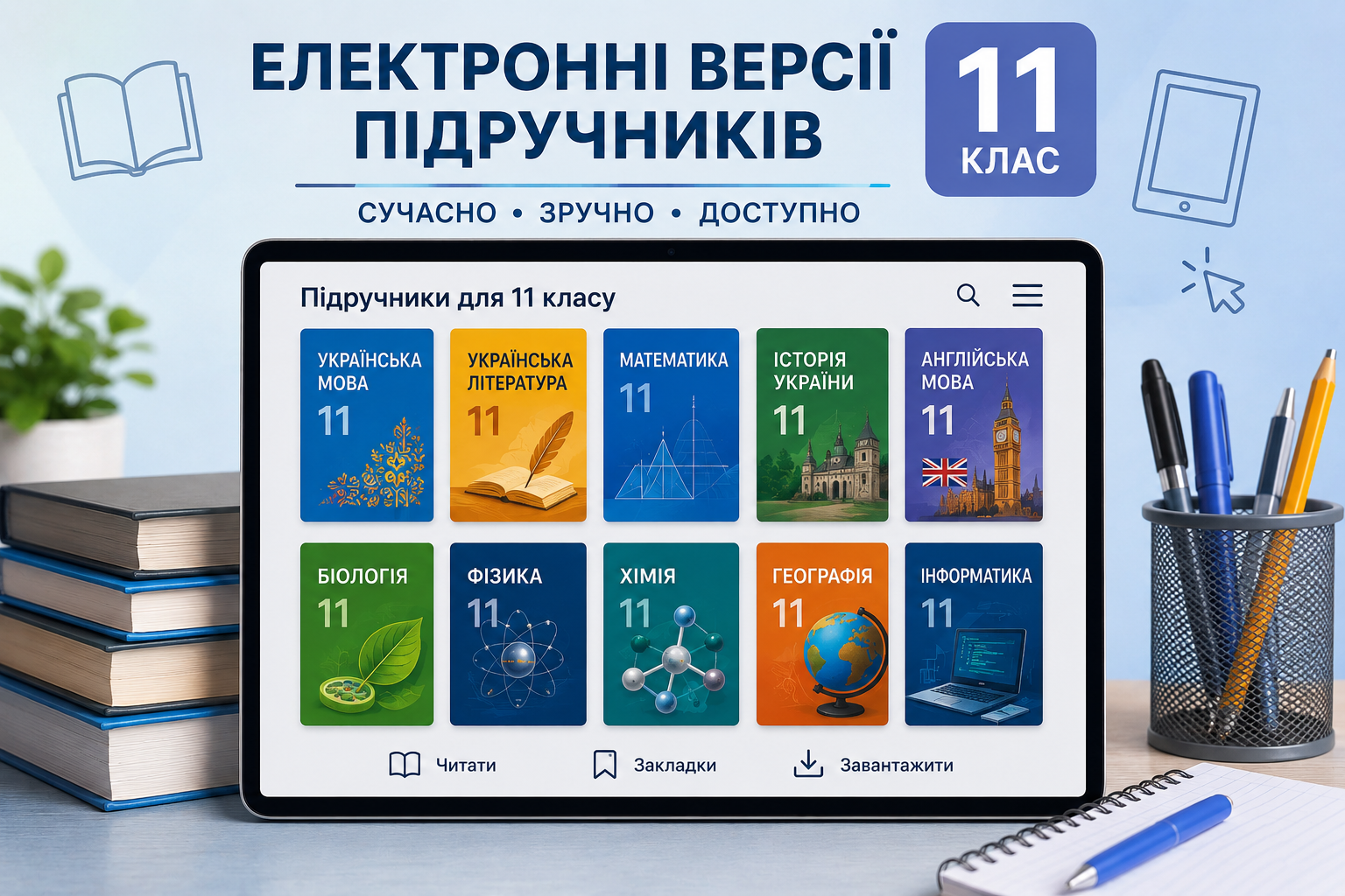 Електронні версіїї підручників 11 клас